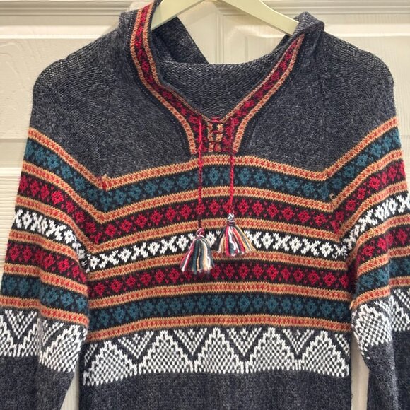 Artesania Edm Women’s Size M/L 100% Alpaca Wool Peruvian Hoodie Sweater Pullover - Picture 2 of 11